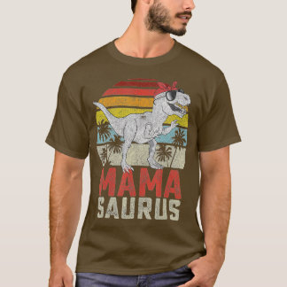 Mamasaurus T Rex Dinosaur Mama Saurus Family Match Shirt