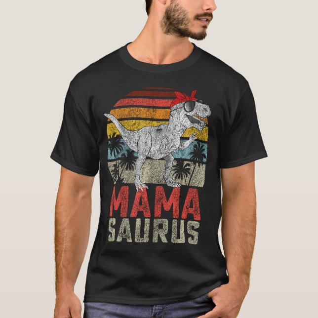 Mamasaurus T Rex Dinosaur Mamma Saurus Family Matc Shirt (Framsida)