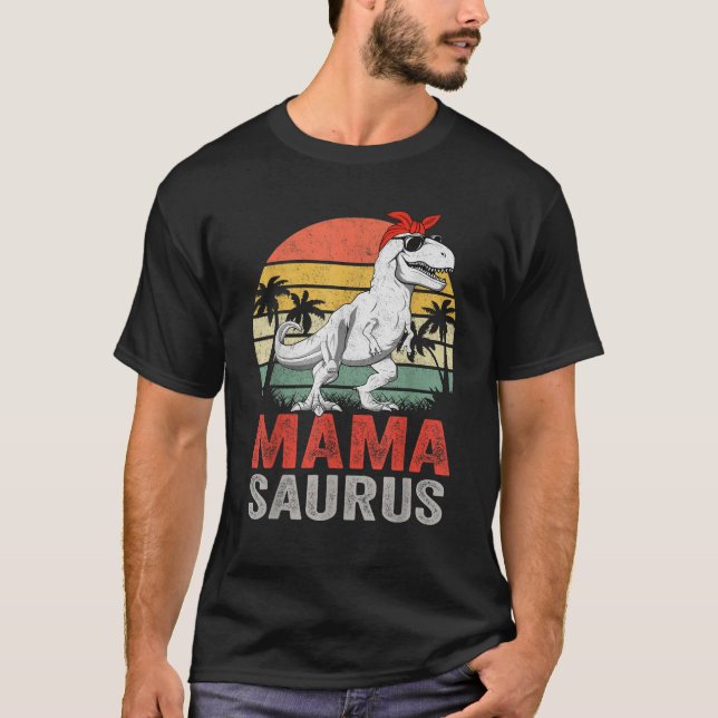 Mamasaurus T Rex Dinosaur Mamma Saurus Family Matc Shirt (Framsida)