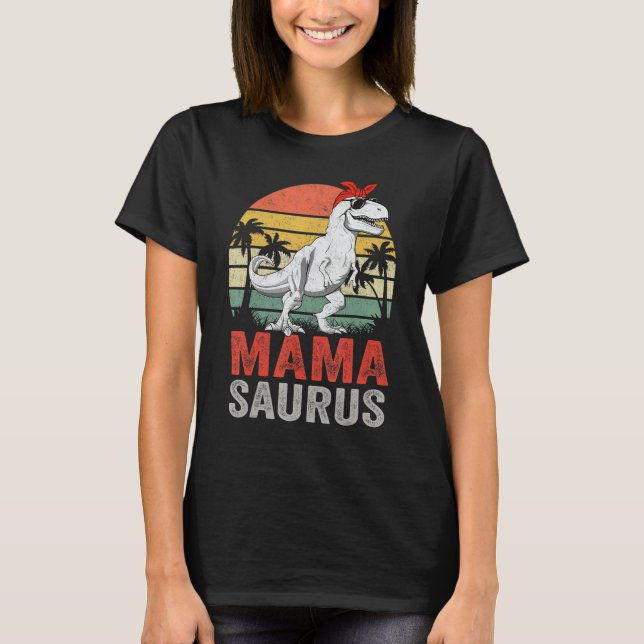 Mamasaurus T Rex Dinosaur Mamma Saurus Family Matc Shirt (Framsida)