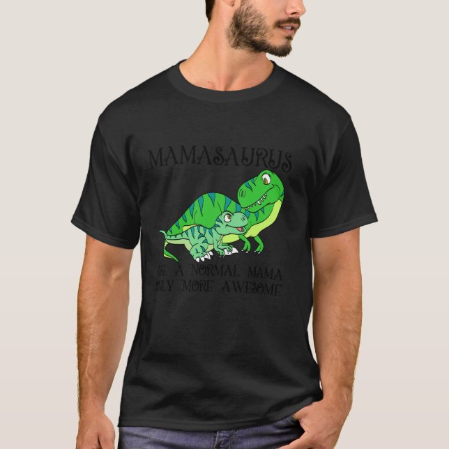 Mamasaurus T Rex Dinosaur Mamma Saurus Family Matc Shirt (Framsida)