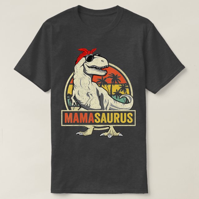 Mamasaurus T Rex Dinosaur Mamma Saurus Family Matc Shirt (Design framsida)