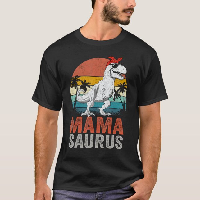 Mamasaurus T Rex Dinosaur Mamma Saurus Family Matc Shirt (Framsida)