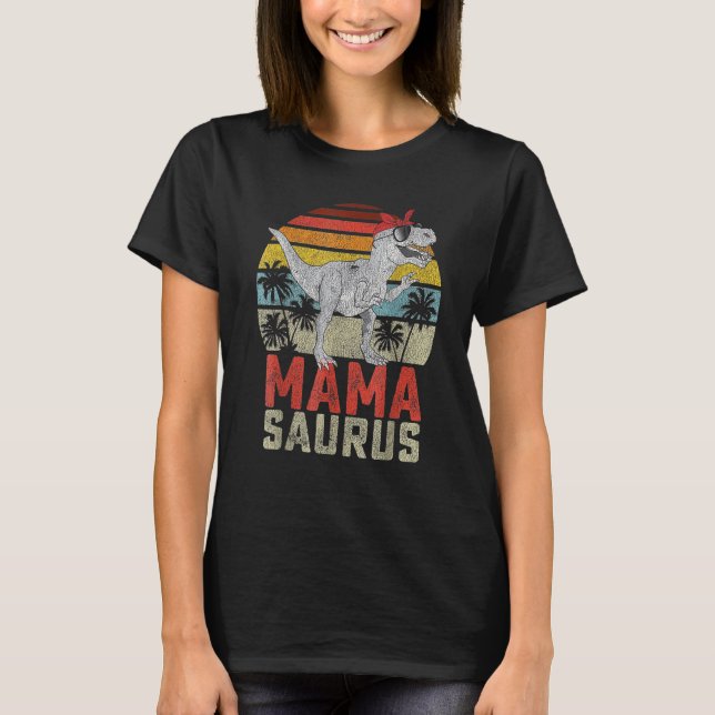 Mamasaurus T Rex Dinosaur Mamma Saurus Family Matc Shirt (Framsida)