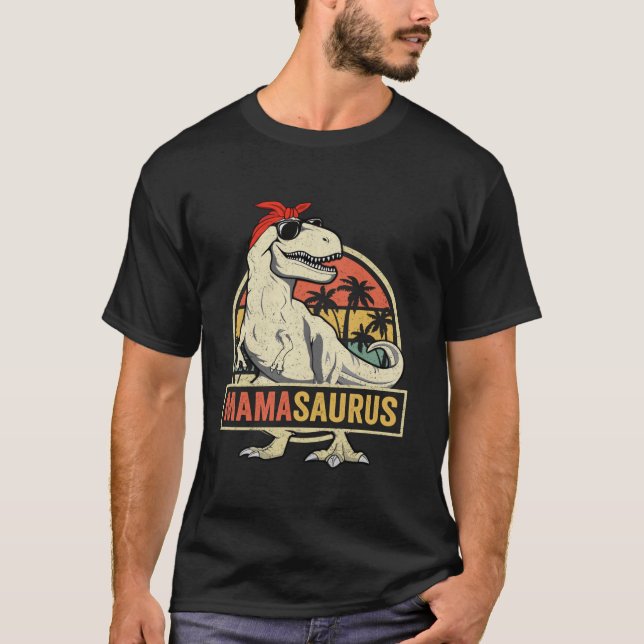 Mamasaurus T Rex Dinosaur Mamma Saurus Family Matc T Shirt (Framsida)