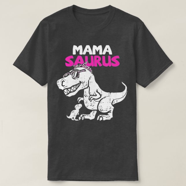 Mamasaurus T Rex Dinosaur Mamma Saurus Family Moth Shirt (Design framsida)