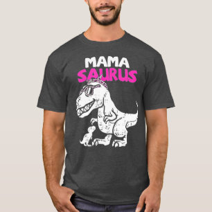 Mamasaurus T Rex Dinosaur Mamma Saurus Family Moth T Shirt