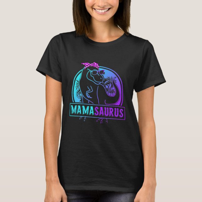 Mamasaurus T Rex Dinosaur Mamma Saurus Family Shirt (Framsida)