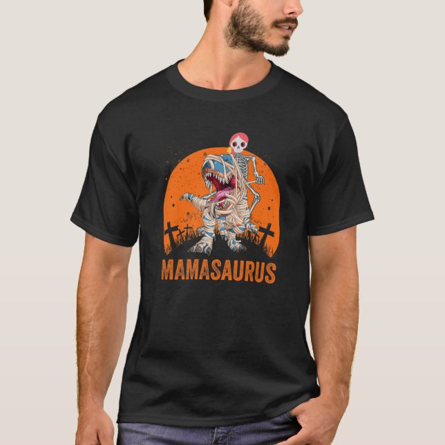 Mamasaurus T Rex Dinosaur Mamma Saurus Funny Sunse Shirt (Framsida)