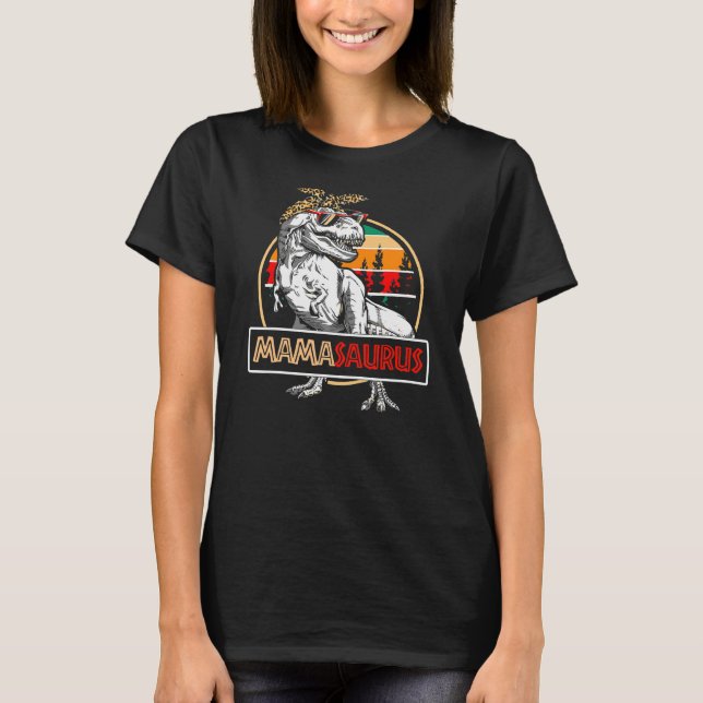 Mamasaurus T Rex Dinosaur Mamma Saurus Mor T Shirt (Framsida)