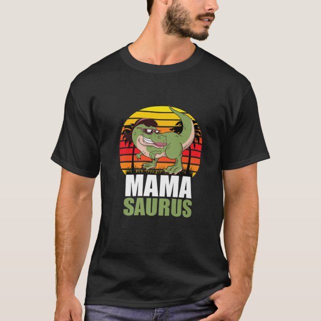 Mamasaurus T Rex Dinosaur Mamma Saurus T Shirt (Framsida)