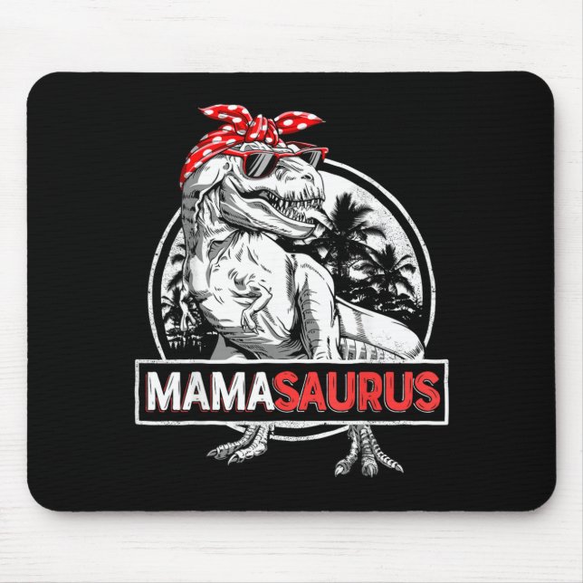 Mamasaurus T Rex Dinosaur Rolig Mama Saurus Musmatta (Framsidan)