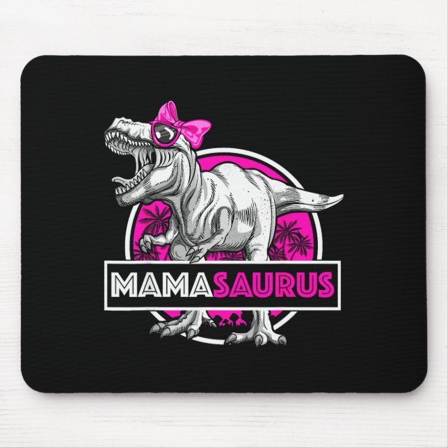 Mamasaurus T-Rex Matchande Rolig Mor Saurus Dino Musmatta (Framsidan)