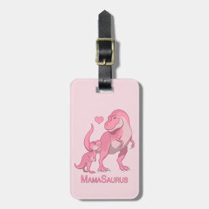 MamaSaurus T-Rex och flickaDinosaurs Bagagebricka