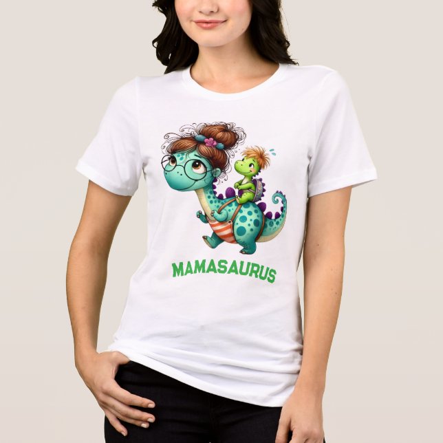 Mamasaurus T Shirt (Framsida)