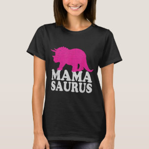 Mamasaurus t-shirt, söt triceratops dinosauriemamm t shirt