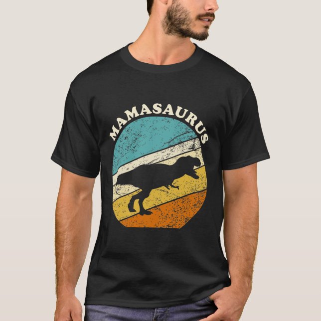 Mamasaurus Vintage T-tröja T Shirt (Framsida)