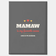 Mamaw är min favoritnamnmagnet