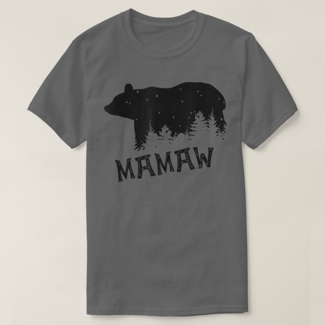 MAMAW Bear  Gift Mother's  Father's Day  T Shirt (Design framsida)