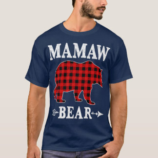 Mamaw Bear jul jul Pajama Red Play Buffalo Fami T Shirt