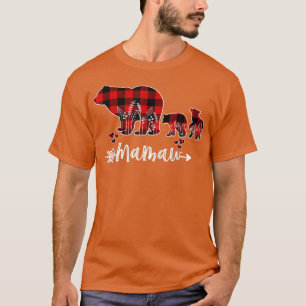 Mamaw Bear jul jul Pajama Red Play Buffalo Fami T Shirt