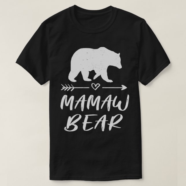 Mamaw Bear Matching Family Mamma Bear Camping Gift T Shirt (Design framsida)