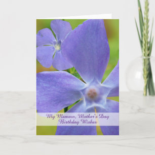Mamaw Birthday på Mors dag Vinca Bloom Kort