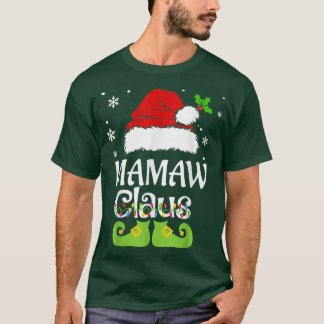 Mamaw Claus, Family Matching Mamaw Claus Pajama T Shirt