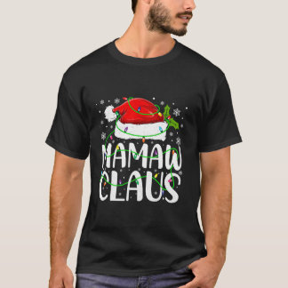 Mamaw Claus Santa Funny jul Pajama Matching T Shirt