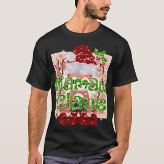 Mamaw Claus Shirt jul Pajama Family Matching T