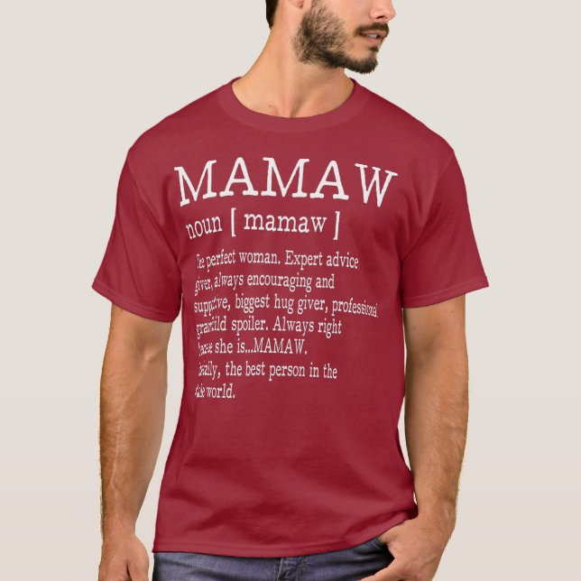 Mamaw Definition Grandma Mor Day Gifts Women T Shirt (Framsida)