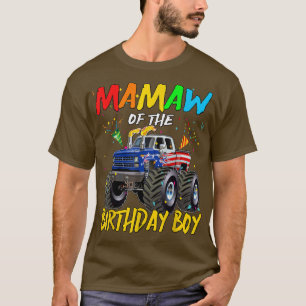Mamaw, födelsedagspojken Monster Lastbil, födelsed T Shirt