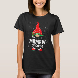 Mamaw Gnome Matchande Julfest För Familjegrupp T Shirt