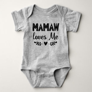 Mamaw Kärlek Jag är farmor i Baby Gift T Shirt
