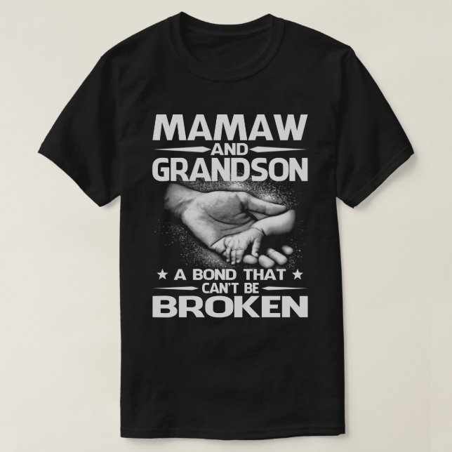 MAMAW och Grandson en obligation som inte kan bryt T Shirt (Design framsida)