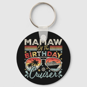 Mamaw of the Birthday Cruiser Vacation Circle Nyckelring