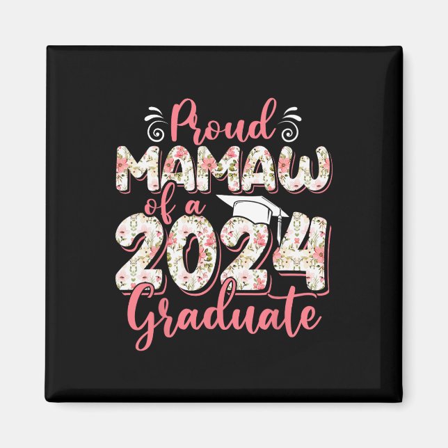 Mamaw på 2024 Student för Familj Studenten Magnet (Framsidan)