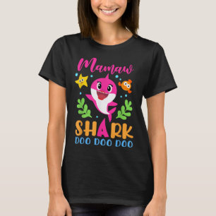 Mamaw Shark Mamaw Shark Älskare Family Mors dag T Shirt