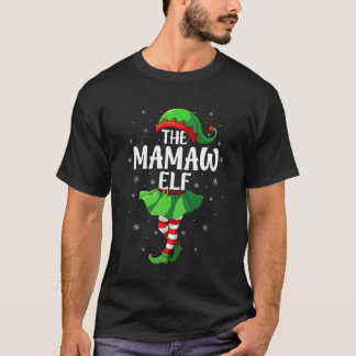 Mamaw Tomte Jul Tjejer Kvinnor Tomte Squad Jul Fam T Shirt