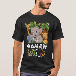 Mamaw Vild Zoo Theme Birthday Safari Jungle Matchi T Shirt