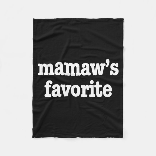 Mamaw's Favorite Funny Trendy Mother's Day Saying  Fleecefilt (Framsidan)