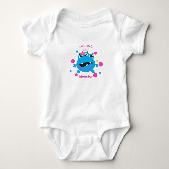Mamaws lite gigantisk ranka för blåttspädbarn tee shirt (Framsida)