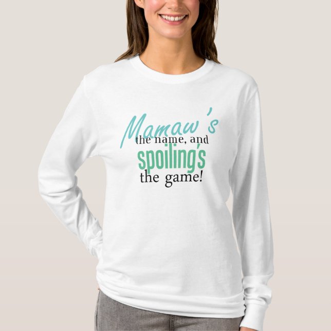 Mamaws namn och spoilings av Gamen Tröja (Framsida)