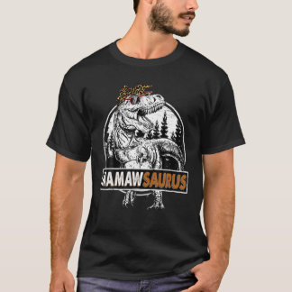 Mamawsaurus T Rex Dinosaur Mamaw Saurus Mor D Shirt