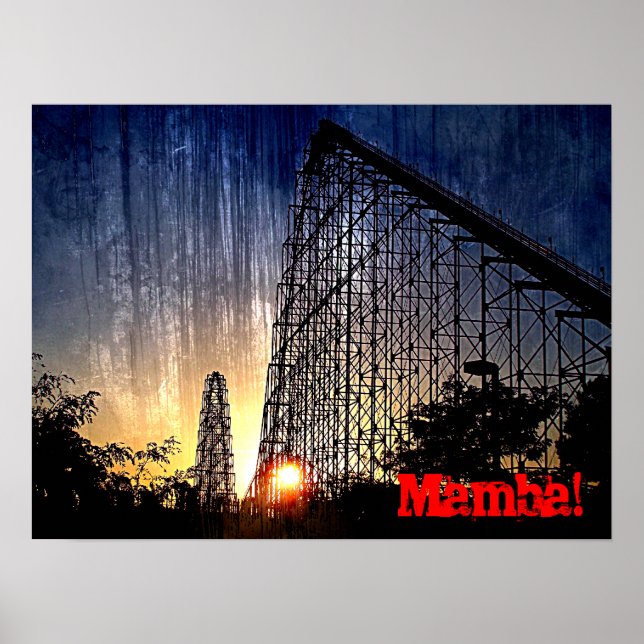 Mamba Rollercoaster World of Roligt Kansas City Poster (Framsidan)