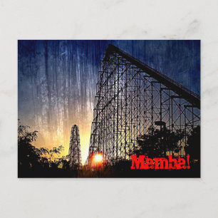 Mamba Rollercoaster World of Roligt Kansas City Vykort