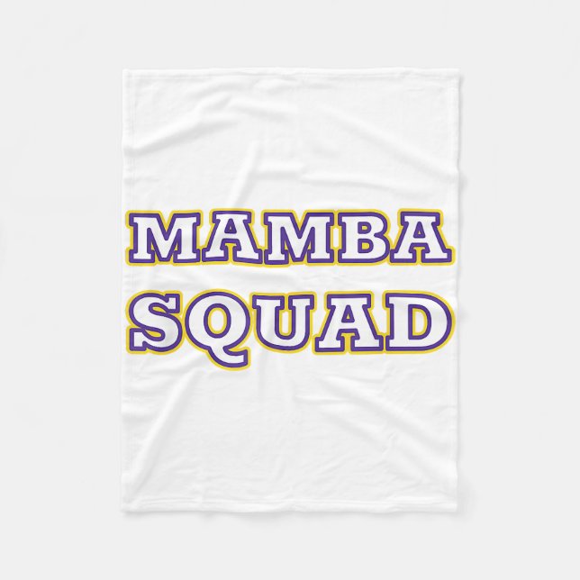 Mamba Squad rolig klänning för ormens älskare Fleecefilt (Framsidan)