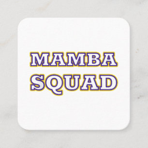 Mamba Squad rolig klänning för ormens älskare Fyrkantigt Visitkort