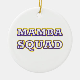 Mamba Squad rolig klänning för ormens älskare Julgransprydnad Keramik