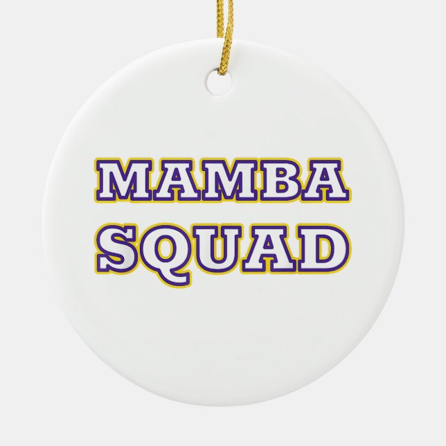 Mamba Squad rolig klänning för ormens älskare Julgransprydnad Keramik (Framsidan)